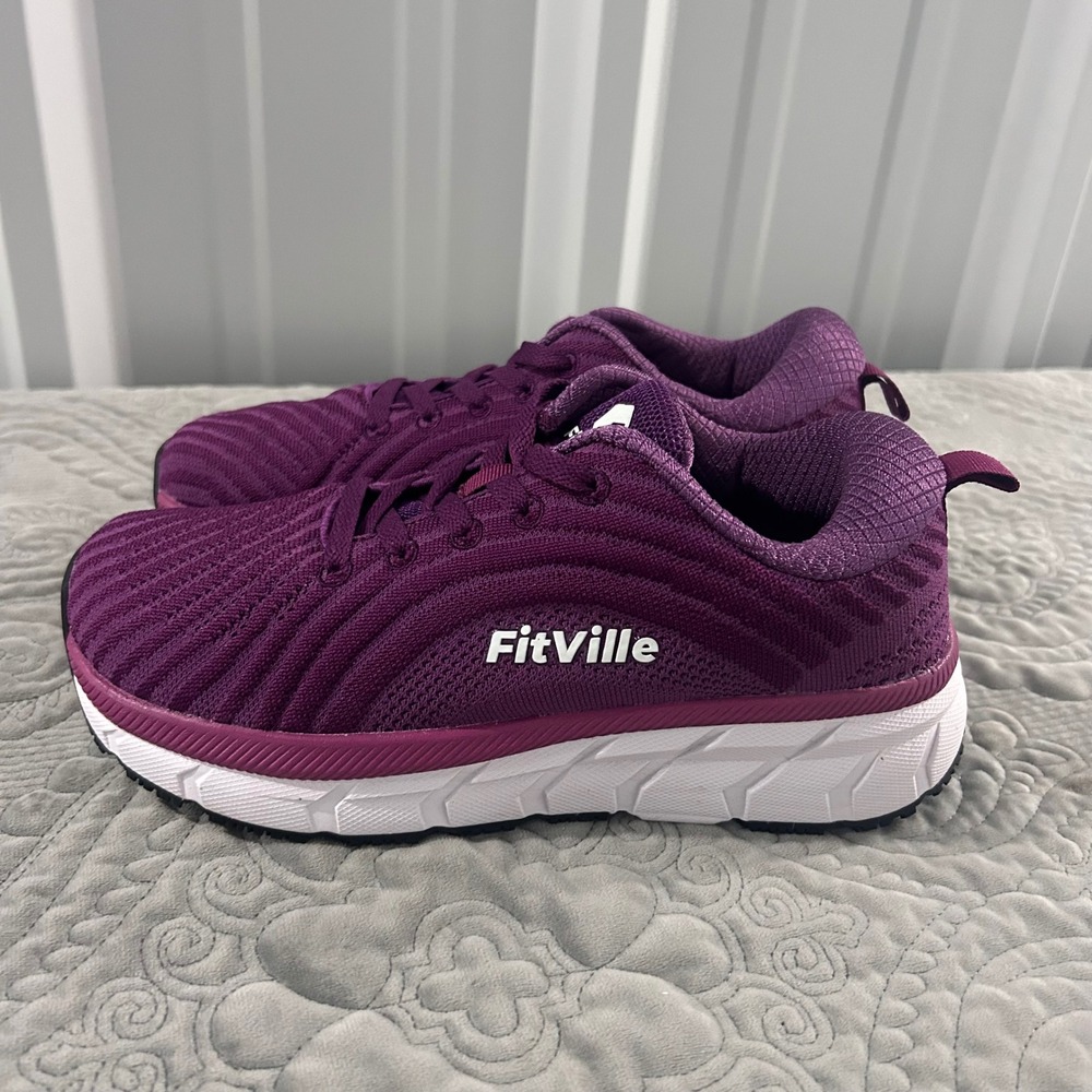 FitVille Recovery power Arch Athletic Walking comfort shoe Women Sz 7.5 Wide